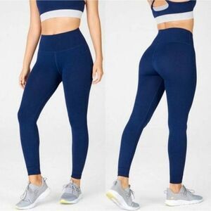 FABLETICS High-Waisted Sculptknit Classic Legging Blue Size Medium